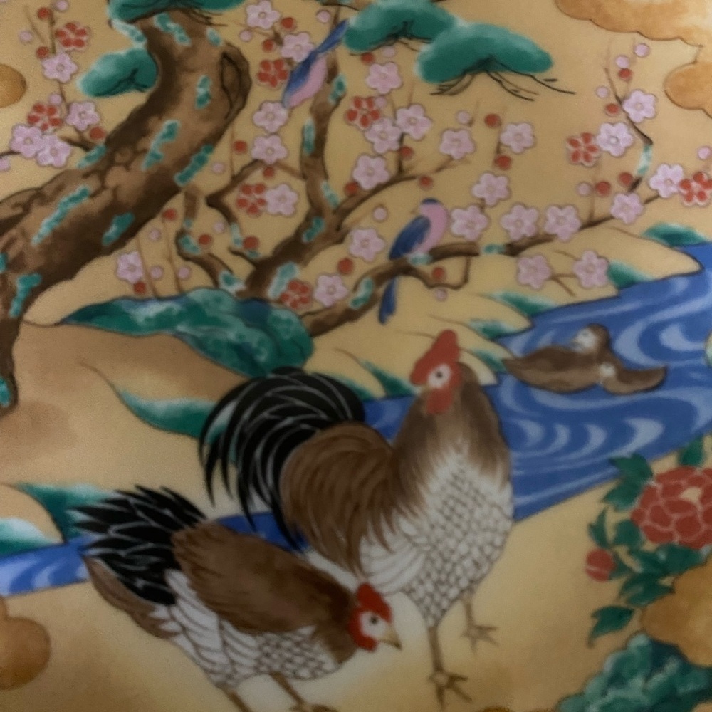 Vintage Jade Tree Takahashi San Francisco Pastoral Scene 71/2”Hand Painted Plate - Picture 5 of 14